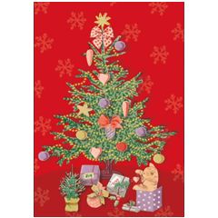 038.22384 kerstkaart busquets -  kerstboom | Mano cards groothandel