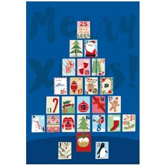 038.22385 kerstkaart busquets -  advent kerstboom | Mano cards groothandel