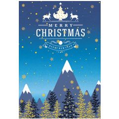 038.22386 kerstkaart busquets -  merry christmas happy new year | Mano cards groothandel