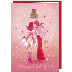 DX010 nieuwjaarskaart Audrey Bussy - lovely new year | mano cards groothandel