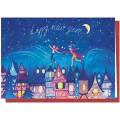 DX017 nieuwjaarskaart Audrey Bussy - happy new year - daken | mano cards groothandel