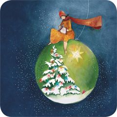 kBA647 Anne-Sophie Rutsaert kerstkaart - kerstbal | Correspondances | Mano cards groothandel