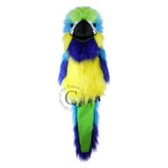 PC003105 Blue and Gold Macaw - Blauw-goude ara - Large Birds - handpop | Mano Cards Groothandel