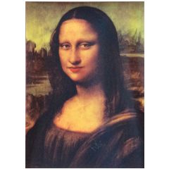 KL171 Wisselbeeldkaart - Mona Lisa (knipoogt)