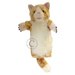 PC006014 Cat Kat rood - Lange mouw - handpop| The Puppet Company | Mano cards groothandel