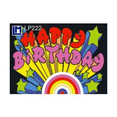 lp222 wisselbeeldkaart - happy birthday to you