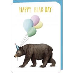 DO103 - wenskaart Rosie Hilyer "Happy Bear-day"