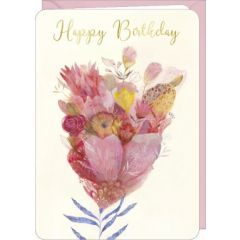 DO111 - wenskaart Izou "Flowers" - happy birthday