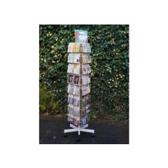 lege wenskaartenmolen voor 42 vierkante kaarten 15,5 x 15,5 cm
