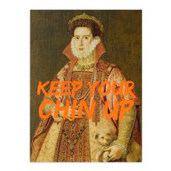 MP024 – Eclectic Selection Santoro - wenskaart Masterpieces - Keep Your Chin Up | mano cards groothandel