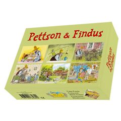houten blokken kubuspuzzel Pettson en Findus - 3282 | Mano cards groothandel