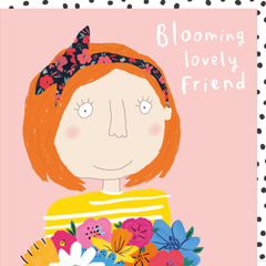 PT001 – rosiemadeathing wenskaart Pout - blooming lovely | Mano cards groothandel