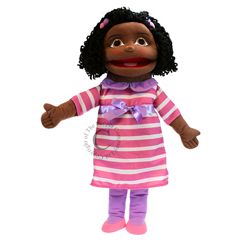 PC002053 People Puppet Buddies - Medium  - roze outfit - handpop | The Puppet Company | Mano cards groothandel