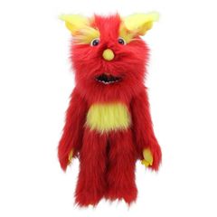 PC007713 rood monster - handpop | the puppet company | Mano cards groothandel
