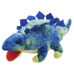 PC002904 Baby Stegosaurus (blue blauw) - handpop baby dino | The Puppet Company | Mano cards groothandel