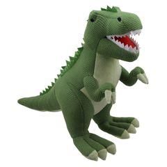 WB004340 T-rex groen large - Wilberry Knitted | Mano cards groothandel