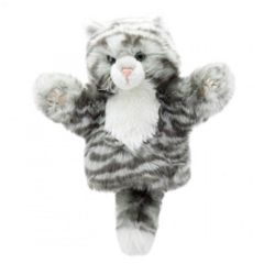 PC008032 CarPets Cat (tabby) Kat (gestreept) - handschoen handpop | The Puppet Company | Mano cards groothandel