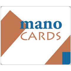 topkaart voor kaartenmolen - mano cards - wit