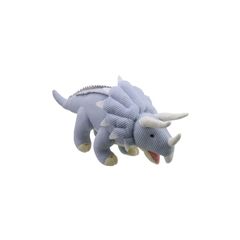WB004343Triceratops blauw small - Wilberry Knitted | Mano cards groothandel