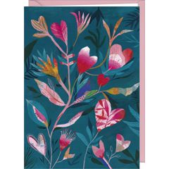 D019 - wenskaart Izou - bloemen | mano cards groothandel
