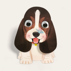 WHK026 wiebelhoofd wenskaart - hond | Mano cards groothandel