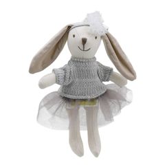 WB001511 konijn - grijze jurk - Wilberry Collectables | mano cards