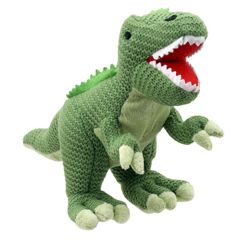 WB004336 T-Rex (Groen) - Wilberry Knitted | Mano Cards Groothandel