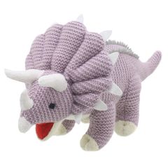WB004309 Triceratops - Wilberry Knitted | Mano Cards Groothandel