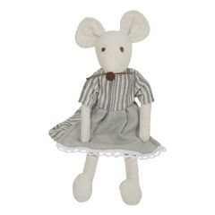 WB004225 Mouse - Muis in jurk - Wilberry Linen | Mano Cards Groothandel