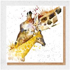 WP036 fine art kaart - giraffe