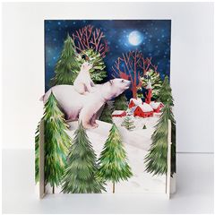 xpop015 pop-up kerstkaart - ijsbeer|Mano cards groothandel