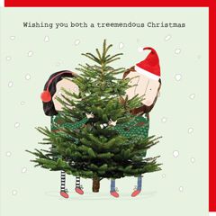 xrel33 -  rosiemadeathing kerstkaart - treemendous Christmas