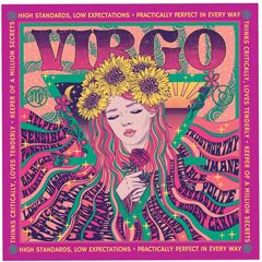 ZD06 - Zodiax wenskaart Santoro - Virgo (maagd) | Mano cards groothandel